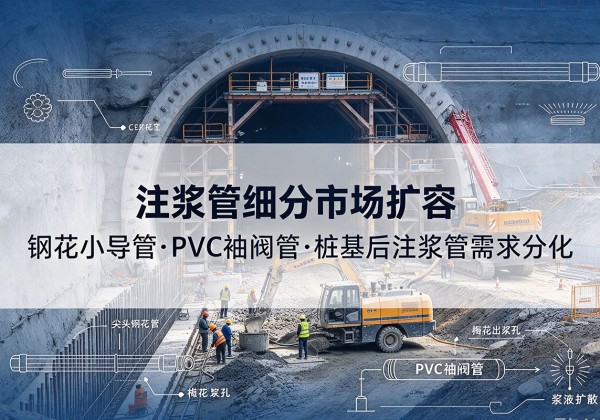 玉林注浆管细分市场扩容，隧道钢花小导管、PVC 袖阀管、桩基后注浆管需求分化